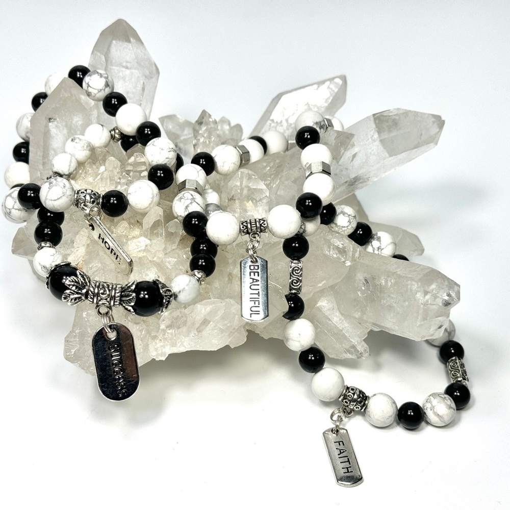 Stretchy cord, all natural gemstones